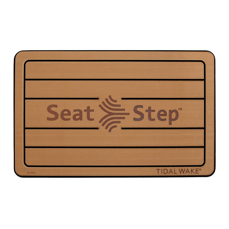 Tidal Wake Seat Step Non-Slip Marine Matâ€“ Protects Boat Seats & Upholstery from Rips, Dirt & Wear from Stepping on Seats-ideal for Cushions, Seat Covers, Vinyl Upholstery. (Brown/Black) - Image 1